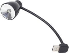 Gembird USB lampička k notebooku, flexibilní, čierna