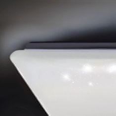 Solight LED stropní světlo Star, čtvercové, 24W,1440lm, diaľkové ovládanie, 37cm