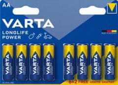 VARTA batérie Longlife Power AA, 6+2ks