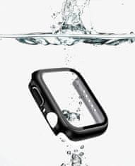 Coteetci polykarbonátové pouzdro s ochranou displeje pro Apple Watch 7 45mm, čirá