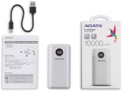 A-Data powerbanka P10000QCD, 10000mAh, biela