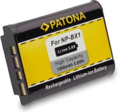 PATONA batérie pro Sony NP-BX1 1000mAh 3,6V Li-Ion