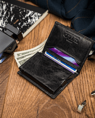 Always Wild Malá kožená peňaženka s RFID ochranou Stop