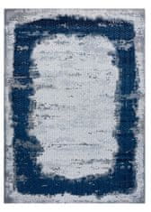 Dywany Łuszczów Kusový koberec Core A004 Frame blue/grey 80x150