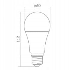 ECOLIGHT LED žiarovka - E27 - 10W - 24V - neutrálna biela