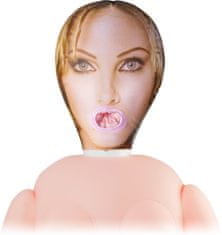 XSARA Nafukovací sex panna s umělou vagínou z umělé kůže cyberskin - 73987190