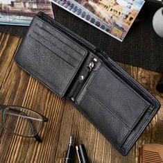 PAOLO PERUZZI Čierna peňaženka s ochranou rfid t-68 black