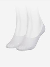 Tommy Hilfiger Sada dvoch párov bielych dámskych ponožiek Tommy Hilfiger 39-42