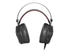 Genesis Herné slúchadlá s mikrofónom Neon 360, Stereo, Vibrácie, červené podsvietenie