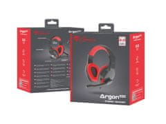 Genesis Herné stereo slúchadlá Argon 100, čierno-červené, 1x jack 4-pin
