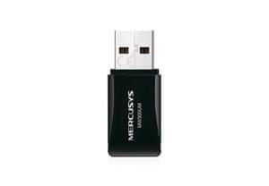 Mercusys Wi-Fi USB adaptér 300Mbps, Mini size, USB 2.0