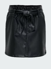 ONLY Černá dievčenský koženková sukňa ONLY Karli 152