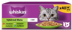 Whiskas kapsičky výberové menu v želé pre dospelé mačky 40x85 g