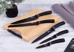Berlingerhaus Sada nožov s magnetickým stojanom 6 ks Black Rose Collection