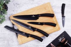 Berlingerhaus Sada nožov s nepriľnavým povrchom + lopárik 6 ks Black Rose Collection