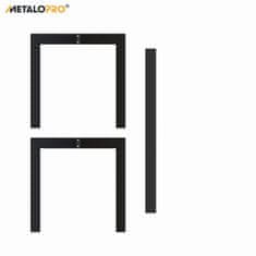 MetaloPro Barax Stolové nohy kovové, stabilné stolové podnože, stolové nohy čierne, stolové podnože do jedálne,130cm