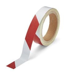 TeSe Reflexná páska samolepiaca červeno biela 50mm x 10m