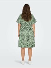 Only Carmakoma Svetlo zelené dámske vzorované zavinovacie šaty ONLY CARMAKOMA Livia 48