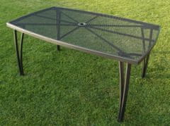 VerDesign BABU záhradný kovový stôl, čierny