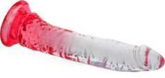 XSARA Gelové dildo elastický penis s přísavkou 20 cm - 77363519