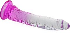 XSARA Gelové dildo elastický penis s přísavkou 20 cm - 79571599