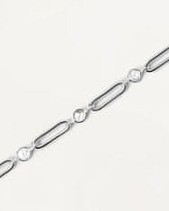 PDPAOLA Elegantný strieborný náhrdelník so zirkónmi MIAMI Silver CO02-466-U