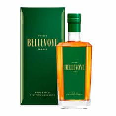 Les Bienheureux Whisky Bellevoye Vert Triple Malt Calvados, darčekové balenie 0,7 l