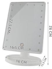 Soulima ISO 5886 Kozmetické zrkadlo 16 LED