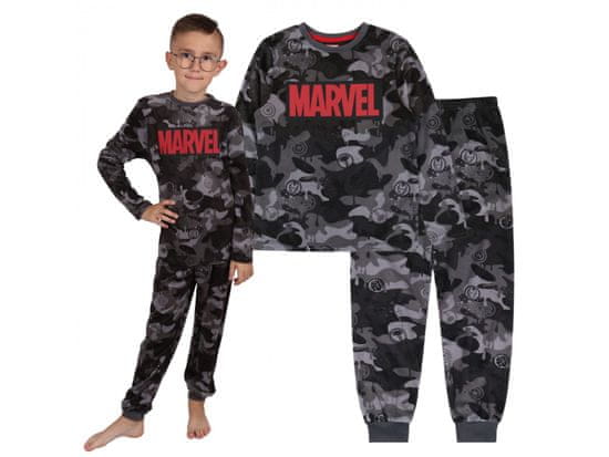 MARVEL COMICS MARVEL chlapčenské pyžamo s dlhým rukávom, šedý camo