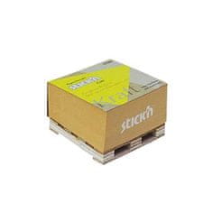 STICK´N Samolepiaci bloček "Kraft Cube", hnedá farba, 76 x 76 mm, 400 listov, mini paleta, 21816