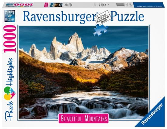 Ravensburger Puzzle Dych vyrážajúce hory: Mount Fitz Roy, Patagónia 1000 dielikov