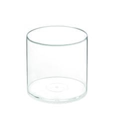 VECA 25579VE Váza plastová transparentná Ø 9 x h9 cm