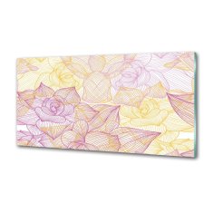 Wallmuralia.sk Panel do kuchyne Kvetinový vzor 100x50 cm