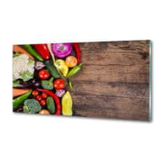 Wallmuralia.sk Sklenený panel do kuchyne Zelenina 100x50 cm