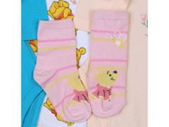 Disney Macko Pú Dojčenské body s dlhým rukávom, body s krátkym rukávom + ponožky ZDARMA 12 m 80 cm