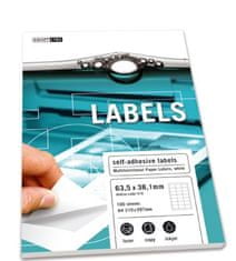 Smart Europapier LINE Samolepiace etikety 100 listov (21 etikiet 63,5 x 38,1 mm) 140gr