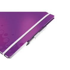 LEITZ Mobilný blok WOW A4 s purpurovým čtverečkovaným vzorom. 