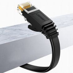 Ugreen NW102 Flat kábel LAN Ethernet Cat6 0.5m, čierny