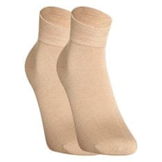 Gino 3PACK ponožky bambusové béžové (82004) - veľkosť XL