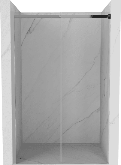 Mexen Omega, posuvné sprchové dvere do otvoru 130x190 cm, 8mm číre sklo, chrómový profil, 825-130-000-01-00
