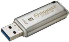 Kingston IronKey Locker+ 50 - 64GB (IKLP50/64GB), strieborná