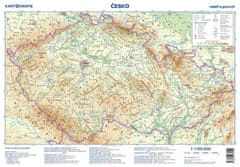 Česko - reliéf a povrch 1:1 120 000 nástenná mapa