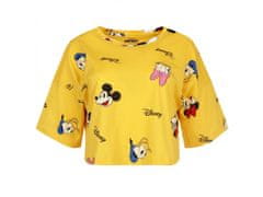 Disney Žlté krátke dámske pyžamo Mickey Mouse DISNEY L