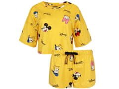 Disney Žlté krátke dámske pyžamo Mickey Mouse DISNEY L