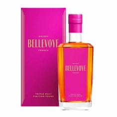 Les Bienheureux Whisky Bellevoye Prune Triple Malt, darčekové balenie 0,7 l