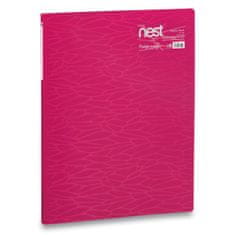 Katalógová kniha FolderMate Nest A4, 20 fólií, ružová
