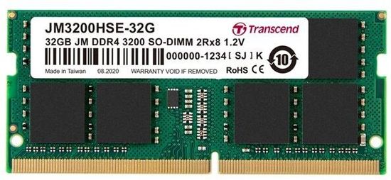 Transcend 32GB DDR4 3200 CL22 SO-DIMM