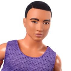 Mattel Barbie Looks Ken vo fialovom tričku HJW84
