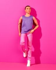 Mattel Barbie Looks Ken vo fialovom tričku HJW84