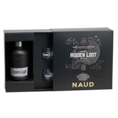 Naud Rum Naud Spiced Hidden Loot, darčekový set s 2 pohárikmi 0,7 l